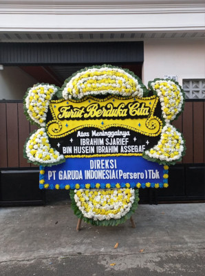 Papan Bunga Duka di Sumberrejo Sejahtera