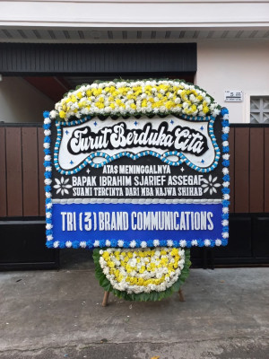 Papan Bunga Duka di Sumberrejo Sejahtera